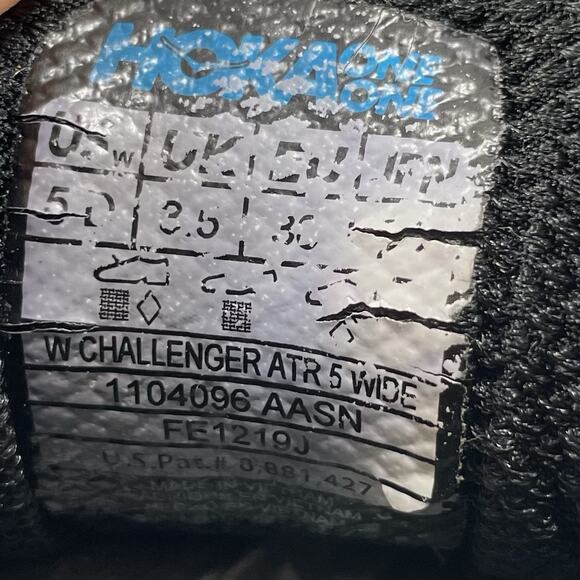 Hoka One One Challenger ATR 5 Running Shoes Womens Size 5 D Wide Black Blue - Picture 6 of 11